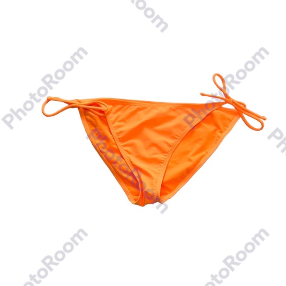 NWOT No Boundaries | String Bikini Bottom Bright Orange Swimwear Beach Resort L - Picture 3 of 13